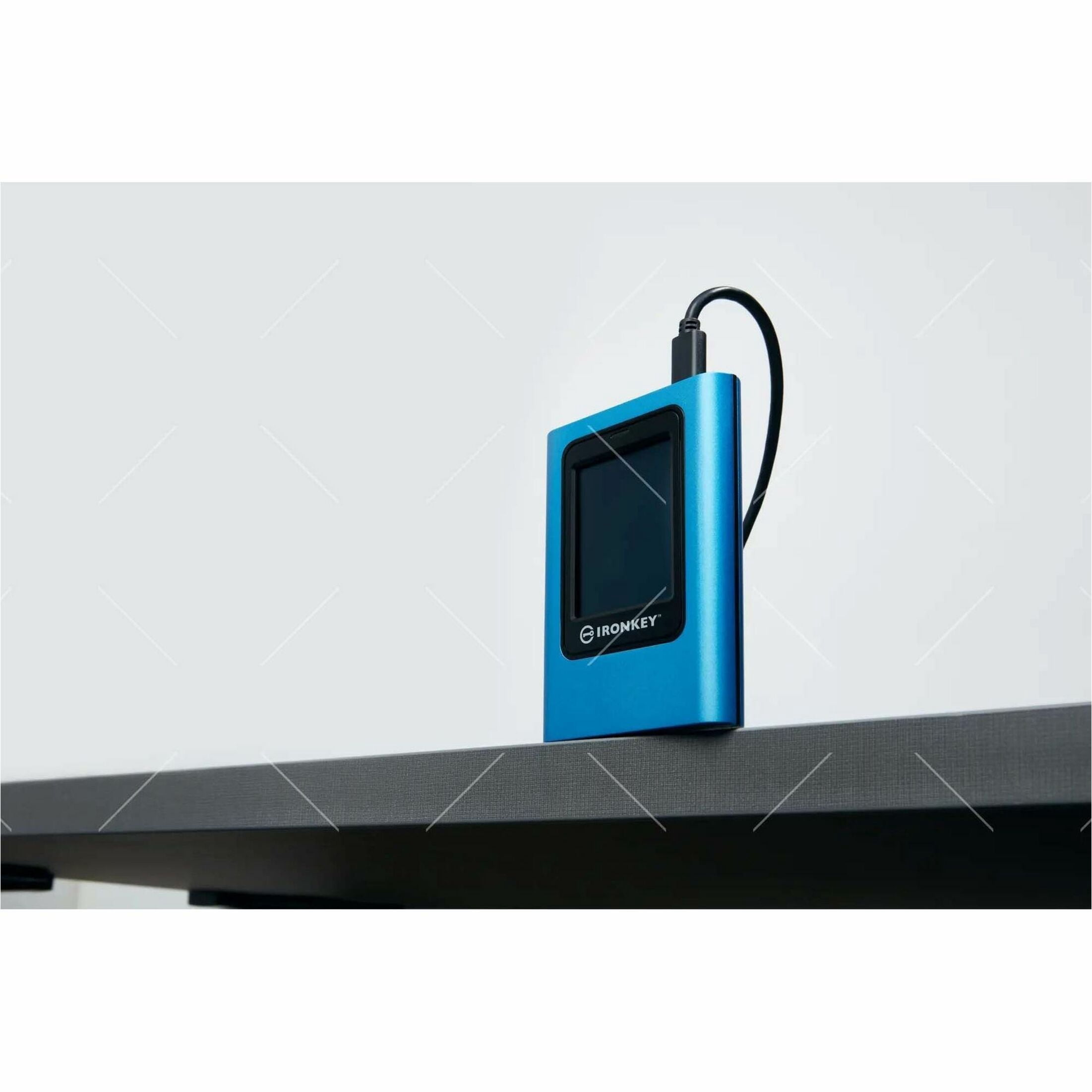 Kingston 7.6TBGB IronKey Vault Privacy 80 XTS-AES 256-bit Encrypted External SSD with Intuitive Touch Screen and Multi-Password Protection