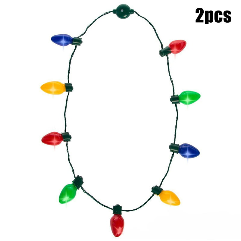 Christmas Light Up Necklace Bulb for Holiday Party Favor, Christmas Led  Necklace | eBay