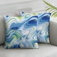 thumbnail image 3 of JRXY Gold and Blue Abstract Art Printed Pillowcase Set of 2 White, 3 of 7