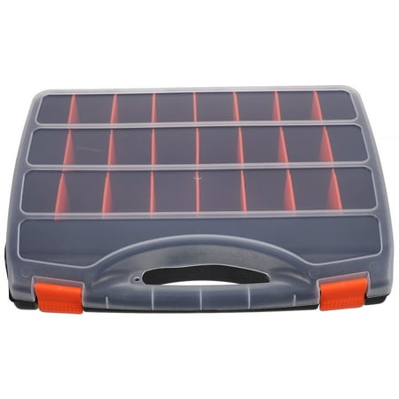 MLINS Tool Organizer With Handle Hardware Storage Box With Removable Plastic Dividers For Screws Nuts Nails Bolts MLINS Tool Organizer With Handle Hardware Storage Box With Removable Plastic Dividers For Screws Nuts Nails Bolts
