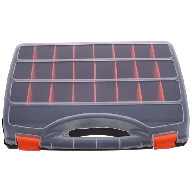 unbranded Caja Organizadora Para Herramientas Con Asa Y Divisores Para Piezas Pequeñas Multi Color
