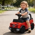 thumbnail image 7 of Track Seven Ride-On Push Car for Toddlers, Licensed Mercedes-Benz Unimog Sliding Car w/Steering Wheel, Under Seat Storage, Foot-to-Floor Ride On Toy for Boys & Girls Aged 1-3 Years, Red, 7 of 7