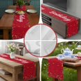thumbnail image 3 of Red Birthday Table Runner 72 Inches Long,Colorful Confetti Ribbons Polka Dots Classroom Cotton Linen Table Runners Dresser Scarves,Fabric Tabletop Scarf Furniture Cover for Home Dinner Party 13"x72", 3 of 5