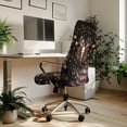 thumbnail image 3 of Renewold Office Computer Chair Cover Anti-slip Protective Boss Rotating Office Chair Cover Desk Chair Protector Cover with Elastic Bottom, Deer Skull American Flag Maple, L, 3 of 7