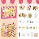 thumbnail image 4 of Mini juego de comida DIY | Kit de bento hecho a mano para niños | Actividad creativa de pellizco y relajación | Materiales plásticos de colores | 25 x 19 x 5 cm, 4 of 6