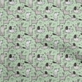 thumbnail image 1 of oneOone Cotton Silk Mint Green Fabric Dog Sewing Fabric By The Yard Printed Diy Clothing Sewing Supplies 42 Inch Wide, 1 of 6
