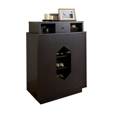 Furniture Of America Hindeas 6 Shelf Key Hole Shoe Cabinet