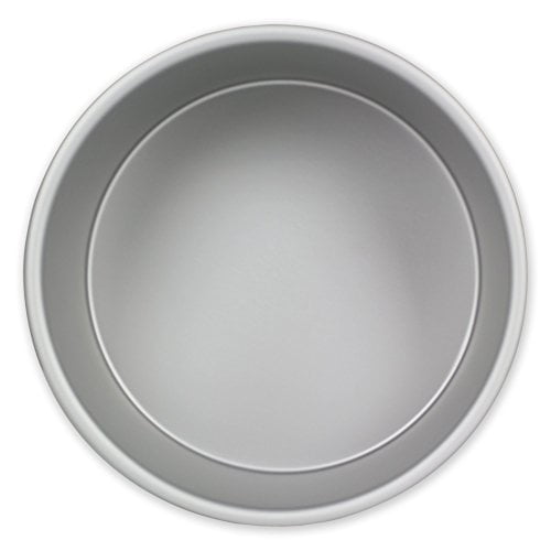 Plaque de cuisson professionnelle ronde en aluminium de 4 "x 3" de PME, argent