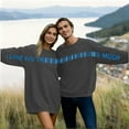 thumbnail image 2 of Unisex 2026 Valentine's Long Sleeve Sweatshirt Printed Graphic Hoodless Pullover Casual Matching Couple Outfit Soft Cozy Daily Wear Tops, 2 of 8