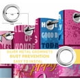 thumbnail image 4 of Happy 10th Birthday Blackout Curtains for Bedroom, Pink Bows Balloons Cakes Polka Dot Thermal Insulated Kitchen Drapes with Grommets, Light Blocking Window Treatment, 2 Panels 42" x 63", 4 of 7
