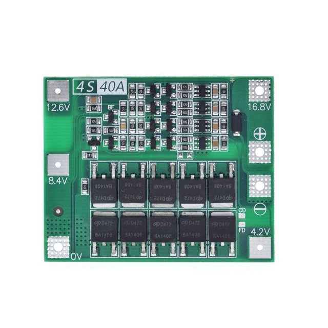 4S 40A 18650 Chargeur de Batterie Li-Ion Lithium Carte PCB Module de Protection BMS pour Moteur de Perceuse 14.8V 16.8V Module de Cellule Lipo