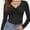 Black, variant on Long Sleeve Shirts for Women V Neck Basics Tops Lightweight Base Layer Slim Fit Top Undershirts