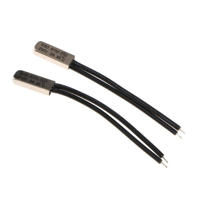 Juego de 2 uds Interruptor de Control de Temperatura Baoblaze Termostato 95 grados Celsius