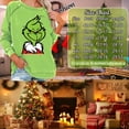 thumbnail image 3 of VOOPET Women Gr-inch Stole Christmas Funny Pullover Gr-inch Face Long Sleeve Loose Sweatshirt Raglan Tops Christmas Sweatshirt, 3 of 3