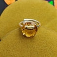 thumbnail image 3 of Natural Citrine Gemstone 925 Sterling Silver Engagement Anniversary Gift Ring, 3 of 3