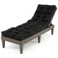 thumbnail image 2 of Gymax Set of 4 73'' Lounge Chaise Cushion Padded Recliner Cushion Black, 2 of 7