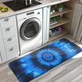 thumbnail image 3 of Blue Tie Dye Spiral Pattern Kitchen Rug Mat,Kitchen Runner Rugs Non Skid Washable,Decorative Kitchen Floor Mats for Kitchen,Sink,Laundry,17"x47.2", 3 of 7