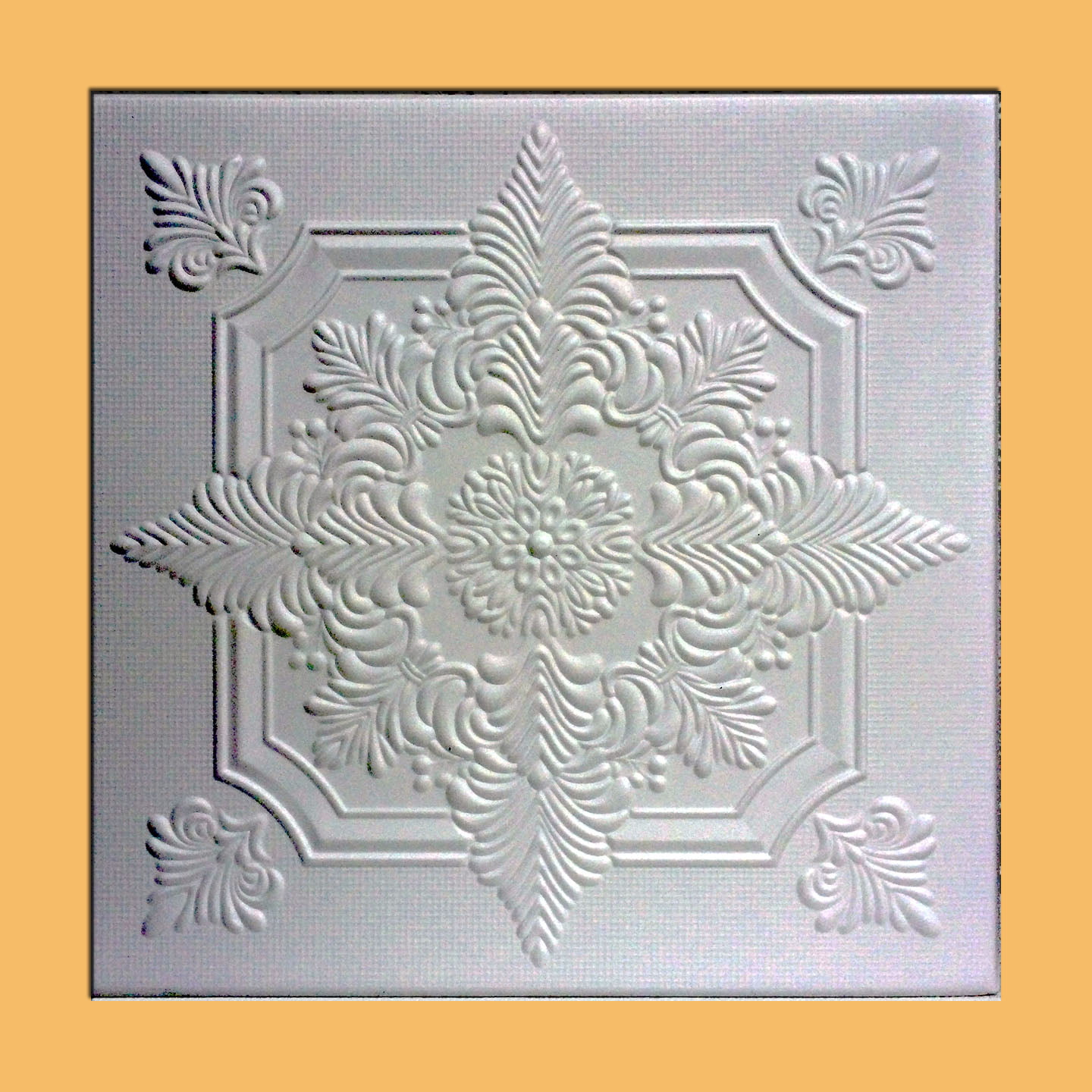 White Styrofoam Ceiling Tile Novara Case Of 40 Tiles Walmart Com