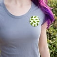 thumbnail image 2 of Ginko Biloba Leaves Pattern Pinback Button Pin, 2 of 4