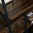 thumbnail image 4 of Davee Furniture Open Antigue Wood Shelves 8-tier Entertainment TV Stand - 56.69*106.30*13.78 inches, 4 of 5