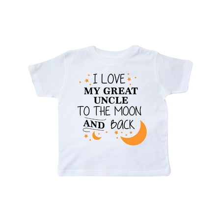 

Inktastic I Love My Great Uncle To The Moon and Back Gift Toddler Boy or Toddler Girl T-Shirt