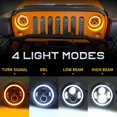 thumbnail image 2 of Faros delanteros LED y faros antiniebla LX-LIGHT de 7" y 4" para Jeep Wrangler, 2 of 7