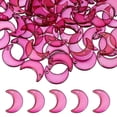 thumbnail image 1 of Uxcell 100 Pcs Encanto de Cristal, Cuentas de Cristal de Luna de Vidrio Colgante Pequeño con Papel de Oro para Hacer Joyas Pulsera Collar Arete Manualidades DIY, Rosa Rojo, 1 of 7