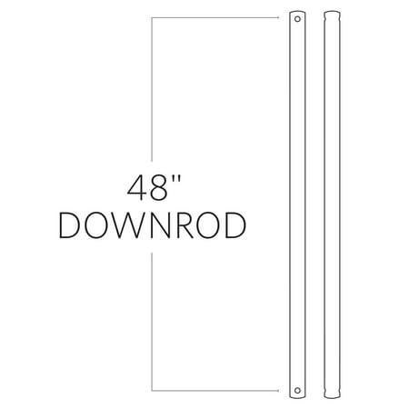 Monte Carlo Dr48 48 Ceiling Fan Downrod For 13 Ft Ceilings