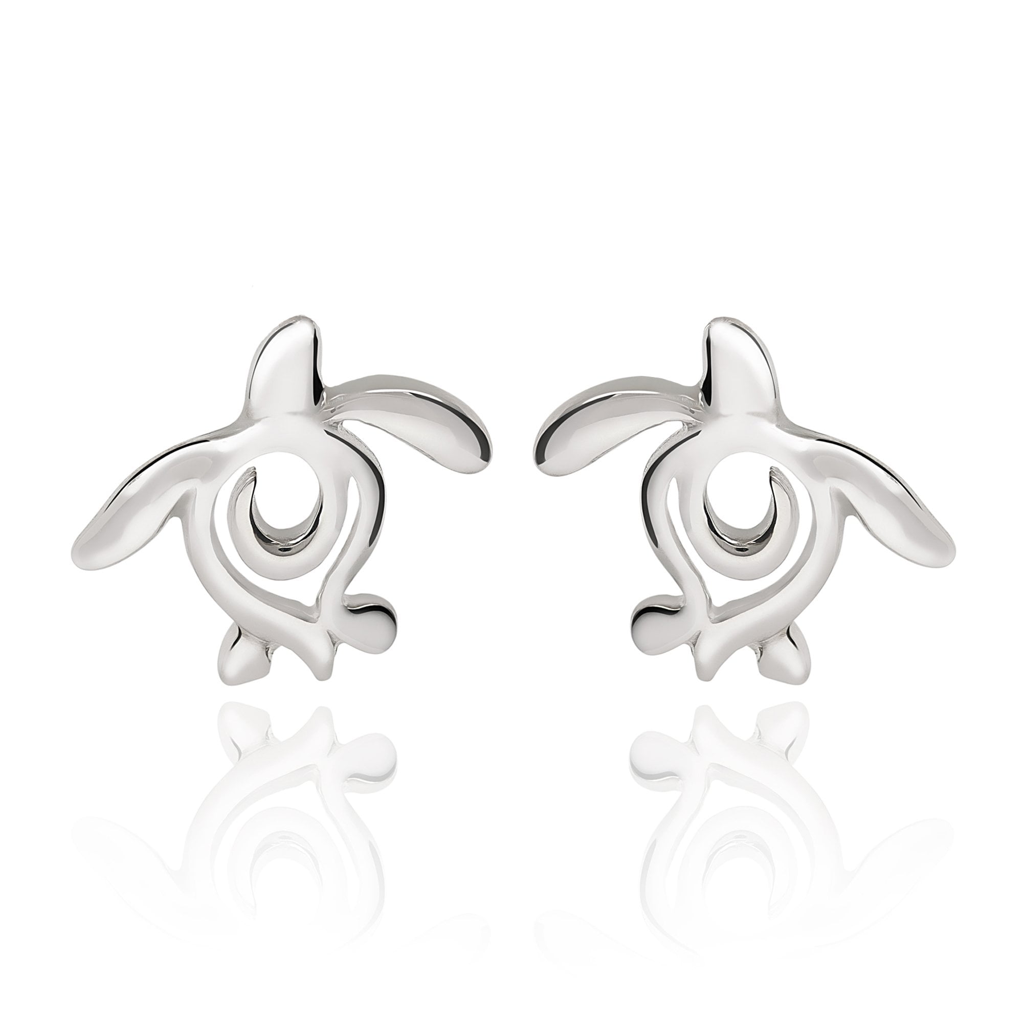 White CZ Turtle Hoop Earrings Turtle Charm Hoops Sea Turtle Summer Earrings Cubic Zirconia Hoop Earrings 925 Sterling Silver jewelry