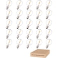 thumbnail image 1 of Bombillas LED de repuesto G40, paquete de 25 bombillas de globo transparentes para casquillos de base de tornillo de 120V 0,6W, bombillas regulables de 1,5 pulgadas, 1 of 5