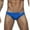 Blue, variant on Luxalzxs Mens Swim Briefs Sexy Bikini Swimwear Quick Dry Lingerie Bulge Pouch Briefs G-string Thongs Underwear Solid Color Swimming Trunks Men's Classic Swim Mini Briefs