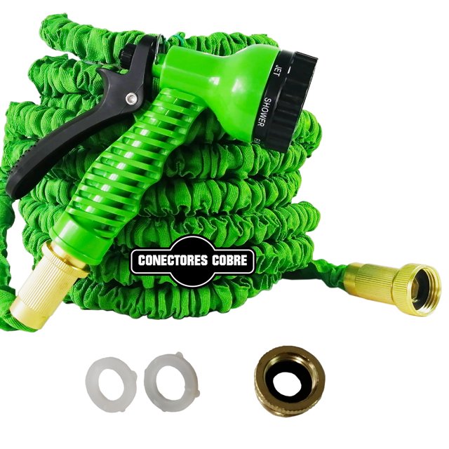 Manguera Magic Hose para Jardin CHIC-FANTASY Verde 7 Funciones 22.5 mts