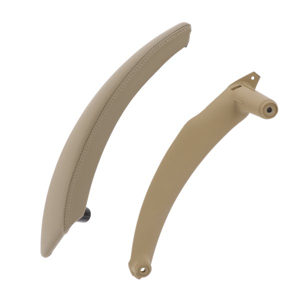 Mango de panel de puerta interior del lado del pasajero delantero y del lado del pasajero trasero derecho para BMW X5 X6 2007-2013 Soporte interior Número 51416969404 Beige ABC PC