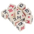 thumbnail image 1 of 12PCS Dice Alphabet Toys Portable Role Playing Acrylic Interesting Dice Toys Entertaining Games 16mm, 1 of 4