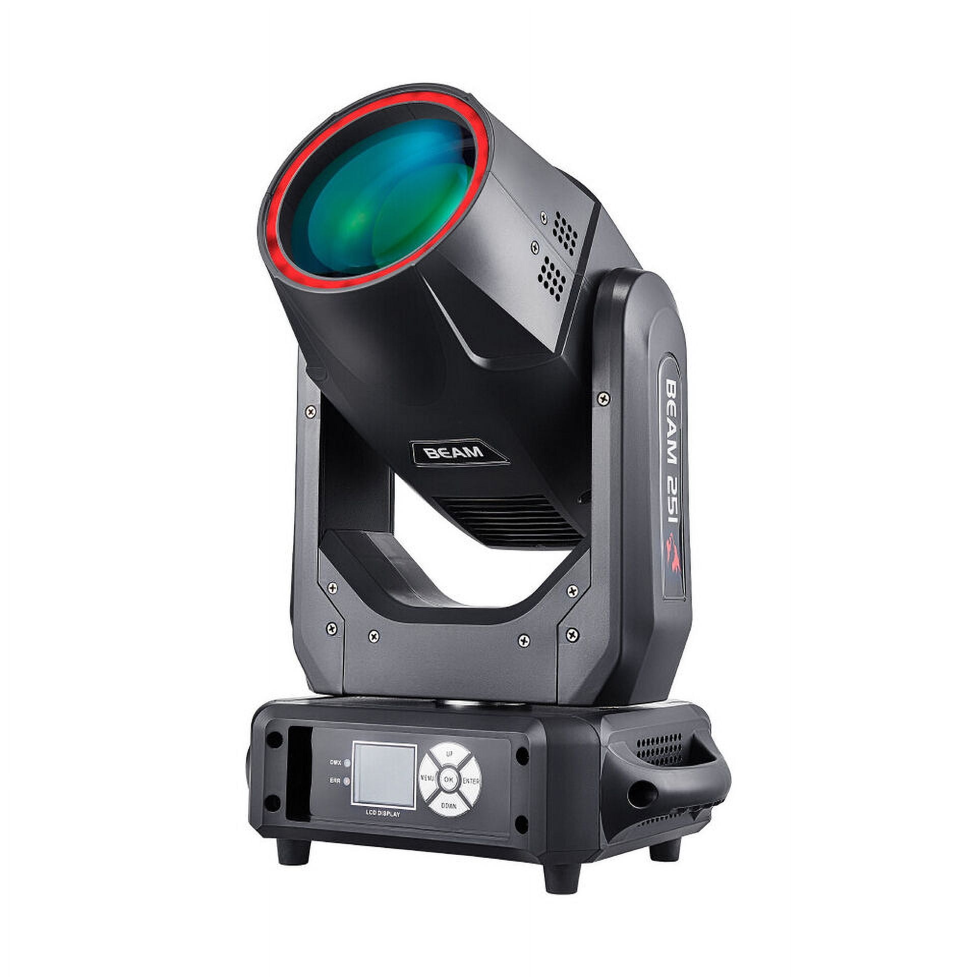 2-Count 9R Moving Head Stage Lighting with Flycase, DMX Sharpy Beam Disco Light