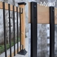 thumbnail image 4 of Myard 38 Inches Traditional Rectangular Iron Deck Balusters with Screws for Wood Aluminum Composite Facemount Railing, Classic Geometric Styling (50-Pack, Matte Black), 4 of 7