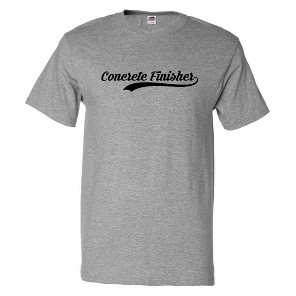 Funny Concrete Finisher Retro Old School T shirt Tee Gift
