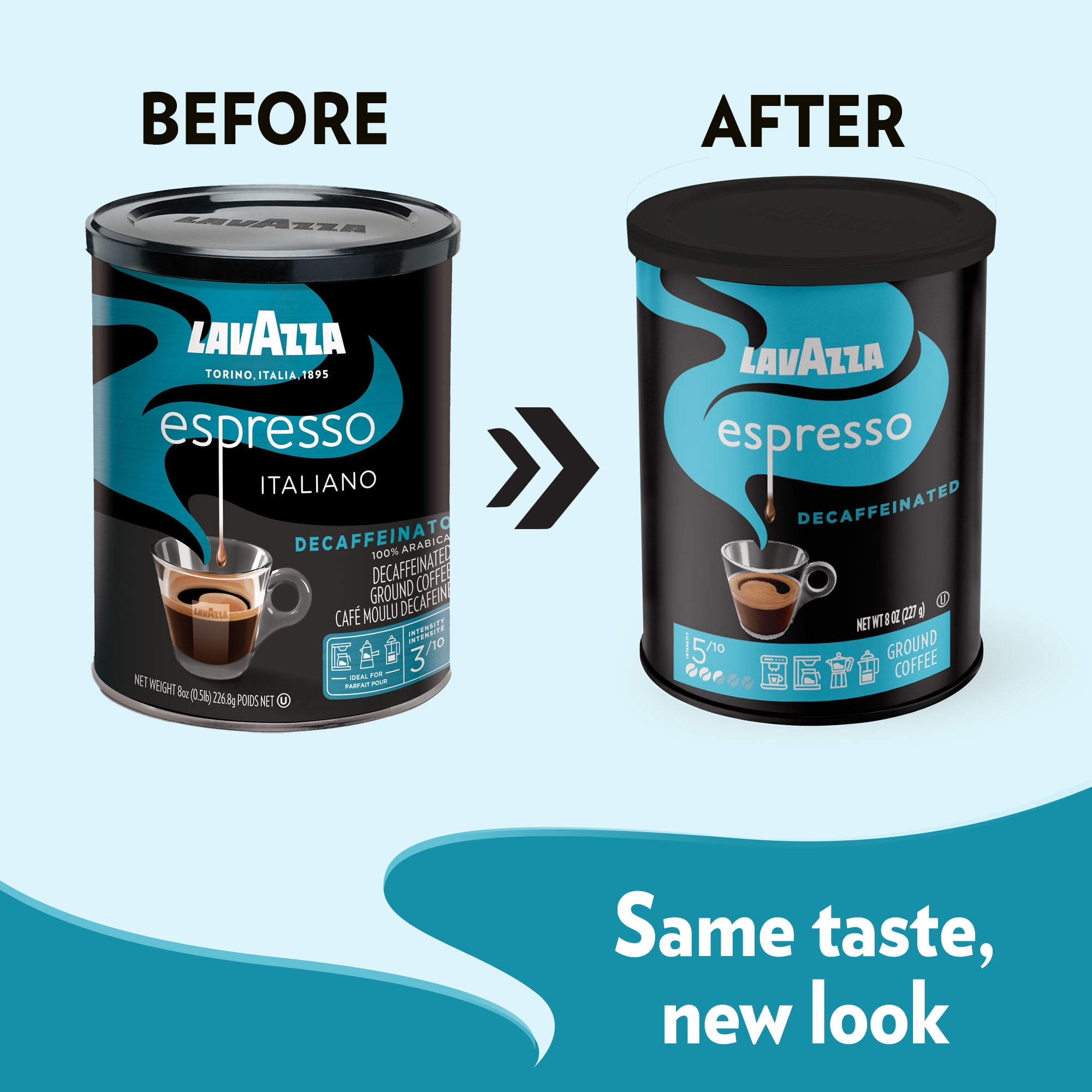 Lavazza, Decaff Espresso Ground Coffee, 8.8 Oz
