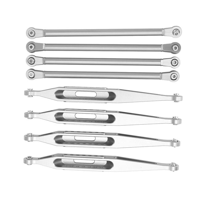 RC Suspension Links Set, Upper Lower Suspension Links Anti Deformation for Repair Silver Color