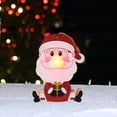 thumbnail image 3 of Adorno navideño colgante iluminado en miniatura con cuerda para árbol de Navidad Papá Noel, 3 of 5