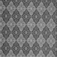thumbnail image 1 of Ahgly Company Machine Washable Indoor Square Transitional Black Area Rugs, 7' Square, 1 of 7