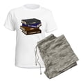 thumbnail image 5 of CafePress - I Like Big Books Women's Light Pajamas - Women's Short Sleeve Print T-Shirt and Pants Light Cotton Pajama Set, 5 of 7