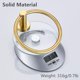 thumbnail image 2 of Anillo de toalla de acero inoxidable montado en la pared redondo para el hogar para baño o cocina toallero de ducha dorado Baño Zhivalor WLJ-4278, 2 of 2