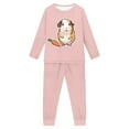 thumbnail image 2 of Suhoaziia Pajamas Set for Teen Girls Sleepwear Print Graphic Aesthetic Pj Set Size 15T-16T,Breathable Snug-Fit Long Sleeve Radish Hamster Daily Wear Softness Indoor Outfits, 2 of 5