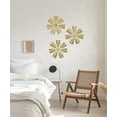thumbnail image 4 of 12" Wall Décor Pack of 3 Metal Gold Windmill Radial Plate Wall Art Modern Accent Hanging Wall Decorations For Home Office Living Room Wall Sculptures, 4 of 6