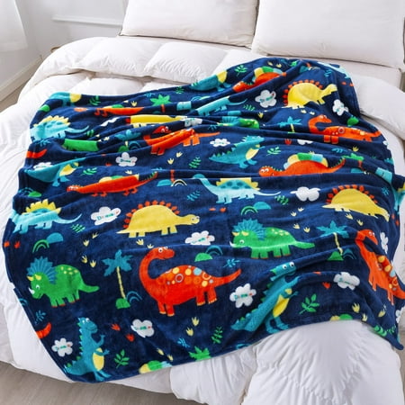 

mermaker Dinosaur Blanket for Boys Dinosaur Toddler Blanket for Boys and Girls Cute Dinosaur Blank