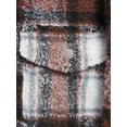 thumbnail image 4 of No Boundaries Men's and Big Men's Button-up Faux Sherpa Jacket, Sizes XS-3XL, 4 of 5