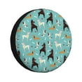 thumbnail image 1 of Fotbe Cute Dog Funda de Llanta de Repuesto con Estampado, Engrosada, Ajuste Universal para Jeep, Remolque, RV, SUV, Camión-15 inch, 1 of 6