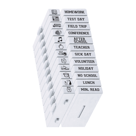 PEGZ Planner Stamps Clickable - Connectable School Life 24 Pc Set