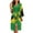 Jamaican Flag Butterfly, variant on Yuyamidu Blue Butterfly 3/4 Sleeve Bathrobe for Women Ladies Kimono Robe Loose Sleepwear for Pregnancy Novelty Long Spa Robe Size M Lightweight Mid-Calf Length Nightgown